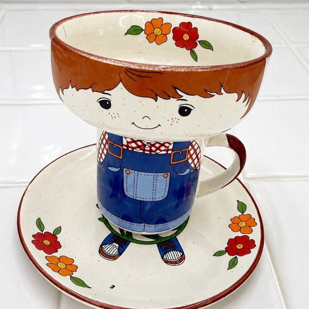 1970's Fred Roberts 3 Pc Dish Set